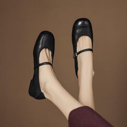 复古小羊皮（内衬含有羊皮）平底鞋--玛丽珍鞋 商品图1