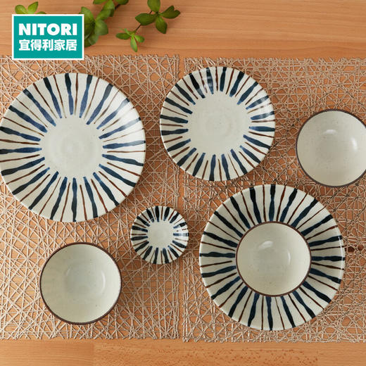   厨房超轻量餐具小碟小碗饭碗餐盘深盘 二色十草 商品图0