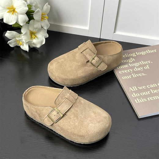 【YW】 无忧购 厚底内增高包头半拖鞋外穿女鞋MIS-5802（截单后3-5天发货） 商品图7