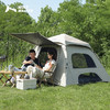 狼行者 狼行者 露营帐篷户外便携式折叠野营用品装备野外沙滩全自动黑胶 大号黑胶帐篷+外延天幕 商品缩略图1