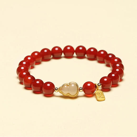 普陀山-红玛瑙玉葫芦 商品图0