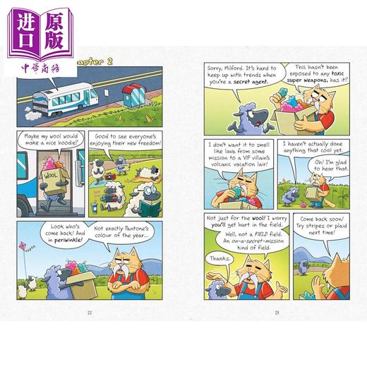 【中商原版】变色龙特工3 Agents of S.U.I.T. Wild Ghost Chase 英文原版小初文学 儿童漫画故事 搞笑侦探推理探险 7岁以上 商品图2