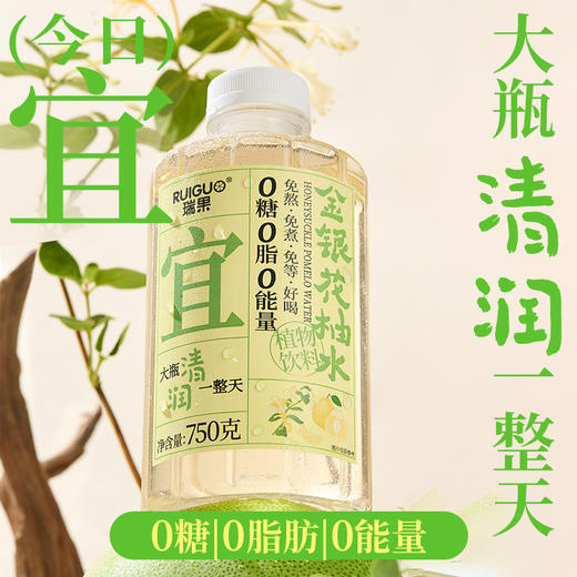 瑞果宜金银花柚水植物养生饮 0糖 0脂 0能量 大瓶清润一整天 商品图0