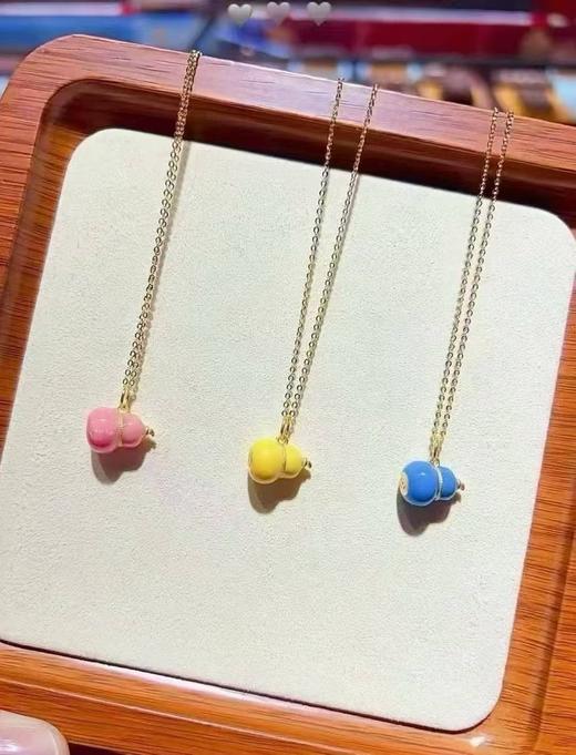 【新品首发】七彩葫芦吊坠 黄金足金福禄新中式葫芦转运珠女士礼物MEMORA诗普琳HP9078、HP9079 商品图2