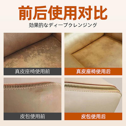 【皮革清洁剂+护理剂】皮革皮衣清洁剂皮具去污保养油护理液皮衣真皮家用皮沙发皮包清洗神器 商品图2