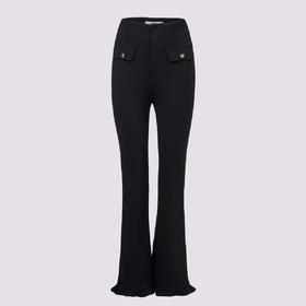 MAXRIENY精致休闲感高腰显瘦长裤阔腿裤2025秋冬百搭喇叭裤