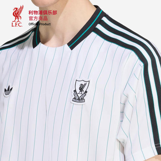 【官网同款】利物浦俱乐部 | 白色条纹复古球衣足球休闲文化短袖 商品图2