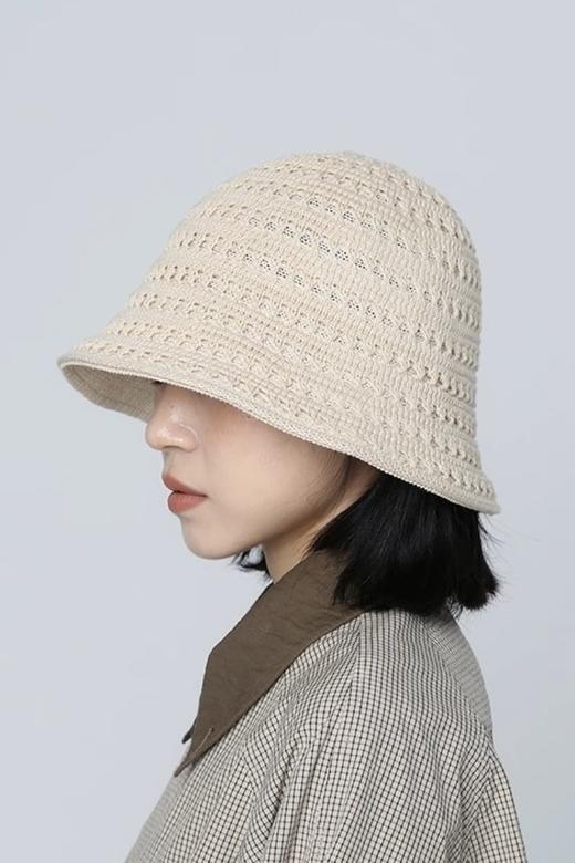 Say Something 双面用百搭奶油色编织渔夫帽 21261 商品图1