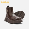 巴拉巴拉童鞋儿童靴子马丁靴女童2025新秋冬短靴拉链潮流百搭鞋子 商品缩略图1