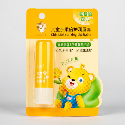 熊果滋儿童亲柔倍护润唇膏 自然无香-水蜜桃香3.8g（250557-（250558） 商品图8