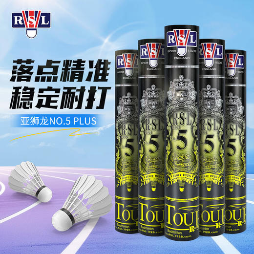 亚狮龙RSL5号球羽毛球NO.5 PLUS飞行稳定比赛用球俱乐部羽毛球 商品图0