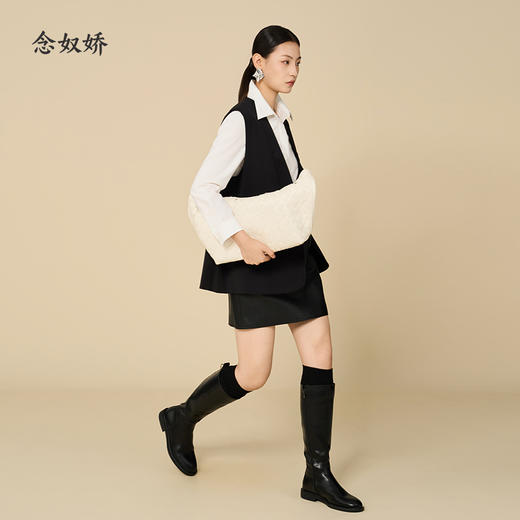 【商场同款】CNB5993 “ 叠搭好搭针织弹力衬衫 ” 舒适不拘束 轻柔亲肤 针织白色衬衫 商品图7