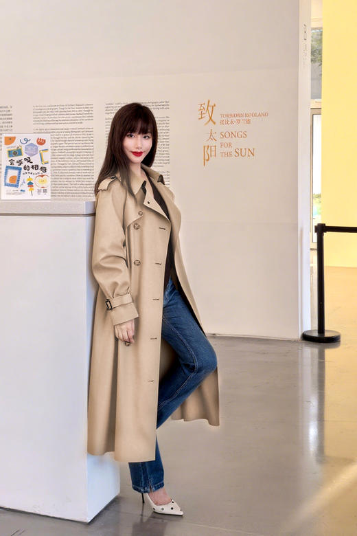 逸红颜明月优选秋日出彩风衣『西雅图』休闲立体廓形风衣 一件风衣万种风情 商品图8