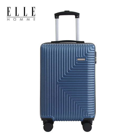 ELLE HOMME经典款拉链行李箱EH2019-蓝色20寸 商品图1