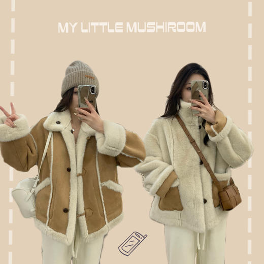 现货 阿尔卑斯 冬日限定氛围 麓皮机车外套 商品图2