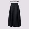 MAXRIENY极简高知穿搭梭织半裙25秋款复古赫本抽褶大伞裙通勤裙子(货号:MF86SK502) 商品缩略图4