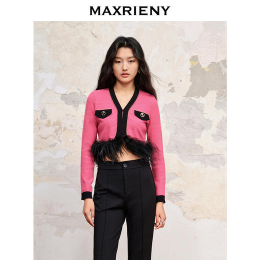 MAXRIENY肌理感小香风套头针织衫秋(货号:MC88JA570) 商品图1