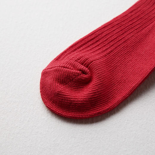 ROMI STUDIO“极简百搭”高支棉坑条抗起球中筒水手袜 RWCAP06306 商品图2