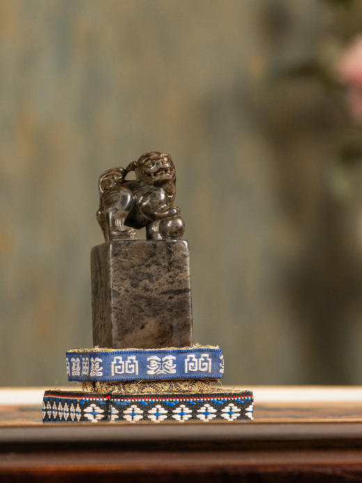 清	张廷济款寿山石瑞兽钮诗文印章 商品图1