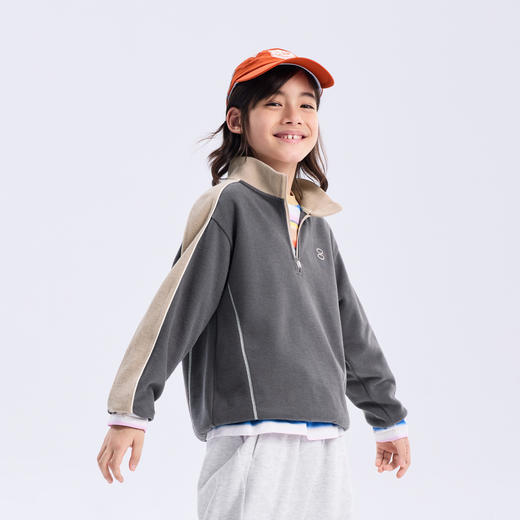 【代发】绿标玉米啵啵卫衣儿童秋季长袖上衣休闲运动SUNNYWHITEGreen 商品图1