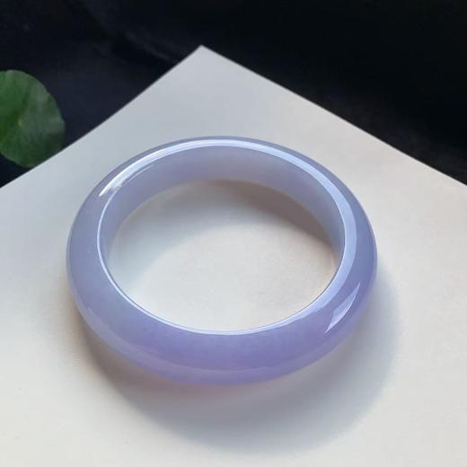 高货紫罗兰色翡翠手镯 传家宝温润圆满中式翡翠手镯49625031826H（一口价） 商品图1