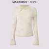 MAXRIENY雪竹衫贵雅新中式套头针织衫女24秋修身显瘦中式盘扣上衣(货号:MS85SW515) 商品缩略图0