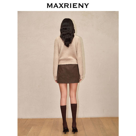 MAXRIENY温柔千金风金扣金葱外套24年冬(货号:MC88JA767) 商品图2