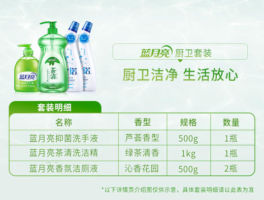 80001037 蓝月亮1kg茶清+卫诺500g*2+芦荟瓶500g洗手液-rxs 商品图3