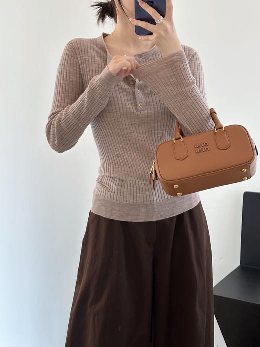 新品18针80支100%新澳洲绵羊毛无缝一体显瘦打底衫 商品图6