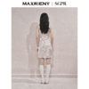 MAXRIENY贵雅新中式连衣裙2025秋冬新款提花挂脖裙子(货号:MS85DR509) 商品缩略图2