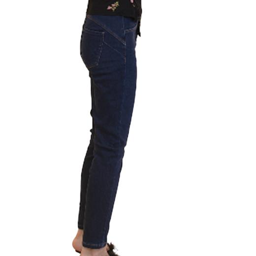 MAXRIENY复古优雅小脚牛仔裤2025秋冬新款腰头双扣设计长裤显瘦(货号:MC88PA799) 商品图1