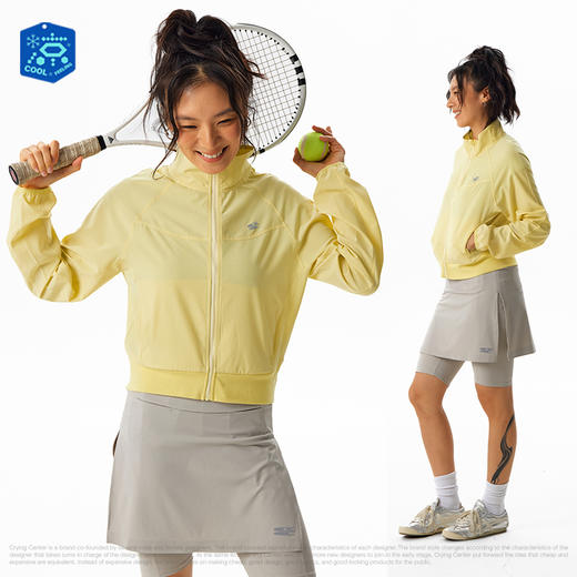 CryingCenter 凉感网球女款立领夹克防晒衣 哭喊中心 商品图1