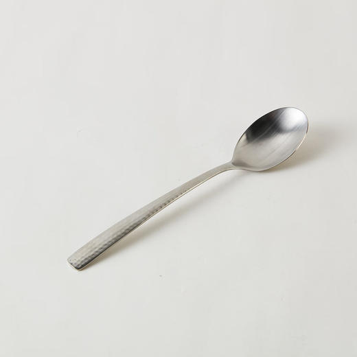 餐厅不锈钢餐具可洗碗机餐刀叉子汤勺漏勺茶勺锤目纹 商品图4