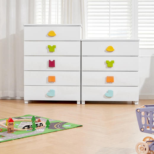 天马（TENMA）宜得利家居 抽屉式收纳柜储物柜床头柜塑料整理柜木制天板抽屉柜 商品图1