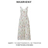 MAXRIENY【商场同款】法式城市度假风绑带精致深V高级碎花连衣裙(货号:MC85DR084) 商品缩略图4