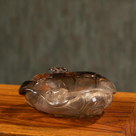 清	水晶荷花纹水洗