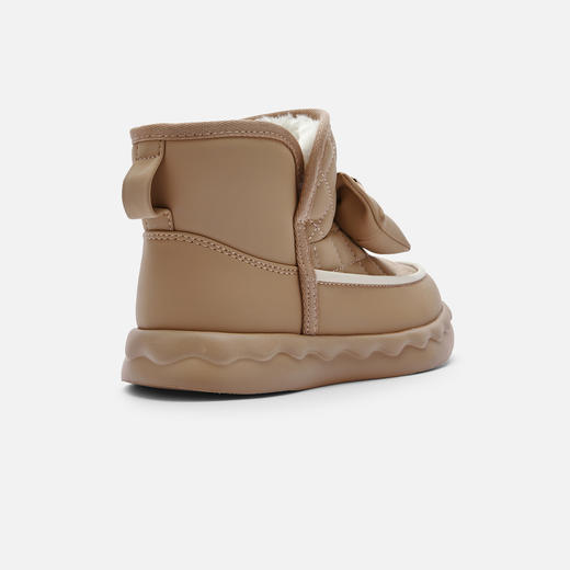 巴拉巴拉童鞋女童雪地靴加绒棉靴舒适冬季低帮蝴蝶结短靴子潮鞋子 商品图3