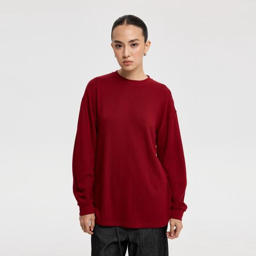 oneup兔毛弯刀袖宽松T恤 商品图1