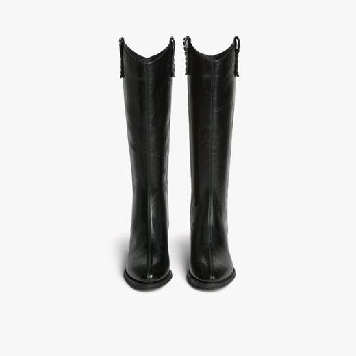 【云粉节】【流浪者】BF楼百思图25冬新款V口骑士靴显瘦女加绒长靴F3018DG5吊牌价899.现价399 商品图1