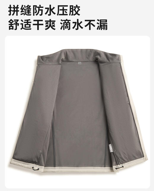防水压胶 细腻里绒 秋冬款男士工装坎肩立领保暖背心软壳加绒马甲BSW25078 商品图1
