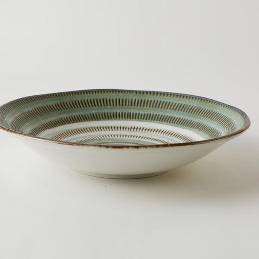  厨房日式轻量餐具小碗饭碗餐盘深盘 青朽叶 商品图4