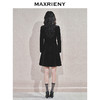 MAXRIENY法式复古感收腰丝绒连衣裙24冬赫本风小黑裙约会宴会礼裙(货号:MS85DR769) 商品缩略图3