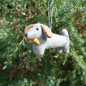 北京仓｜Felt So Good-Dapper Dachshund-最聪明的小腊肠犬 羊毛毡 挂件［英国设计师］