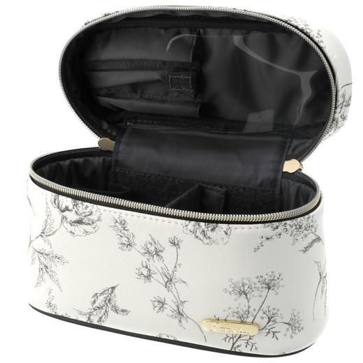  便携护肤品化妆品收纳包洗漱洗浴包黑白花纹 商品图5