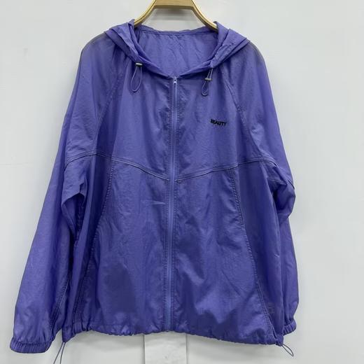 N连帽绣字母长袖外套（紫）春季151100090321 商品图1