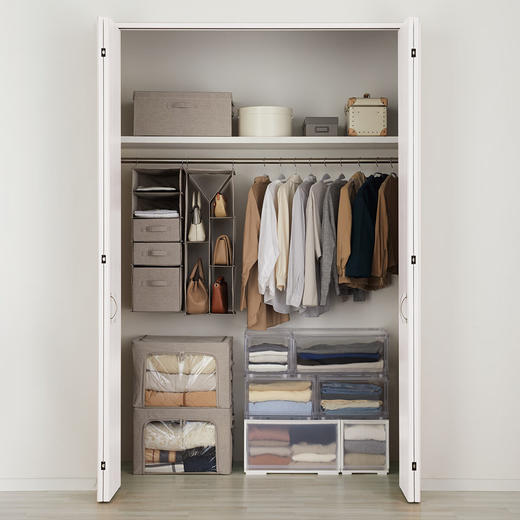 衣柜整理衣物储物箱整理箱可折叠衣服用带窗收纳箱 商品图3