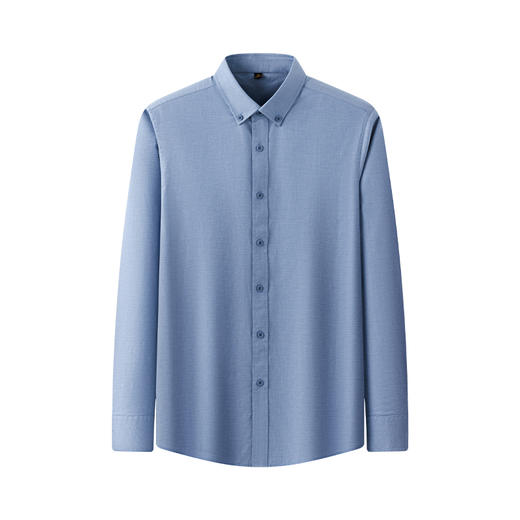 半身缘男装 秋季莱赛尔通勤居家商务领子挺括衬衫2502 商品图5