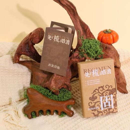 先梳后浪养发梳 金丝檀木经络梳头部养生刮痧神器 送长辈节日礼物 商品图3