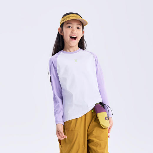 【代发】绿标云翼T儿童秋季长袖上衣大童 SUNNYWHITEGreen 商品图1