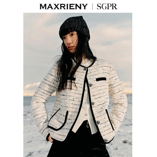 MAXRIENY精致优雅羽绒服经典千金外套24冬新款女装(货号:MS85DC757) 商品图2